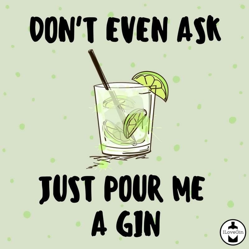 Keep your gin up poster