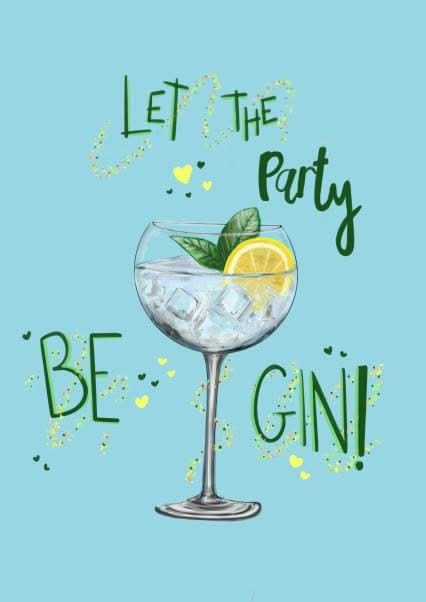 Keep your gin up poster