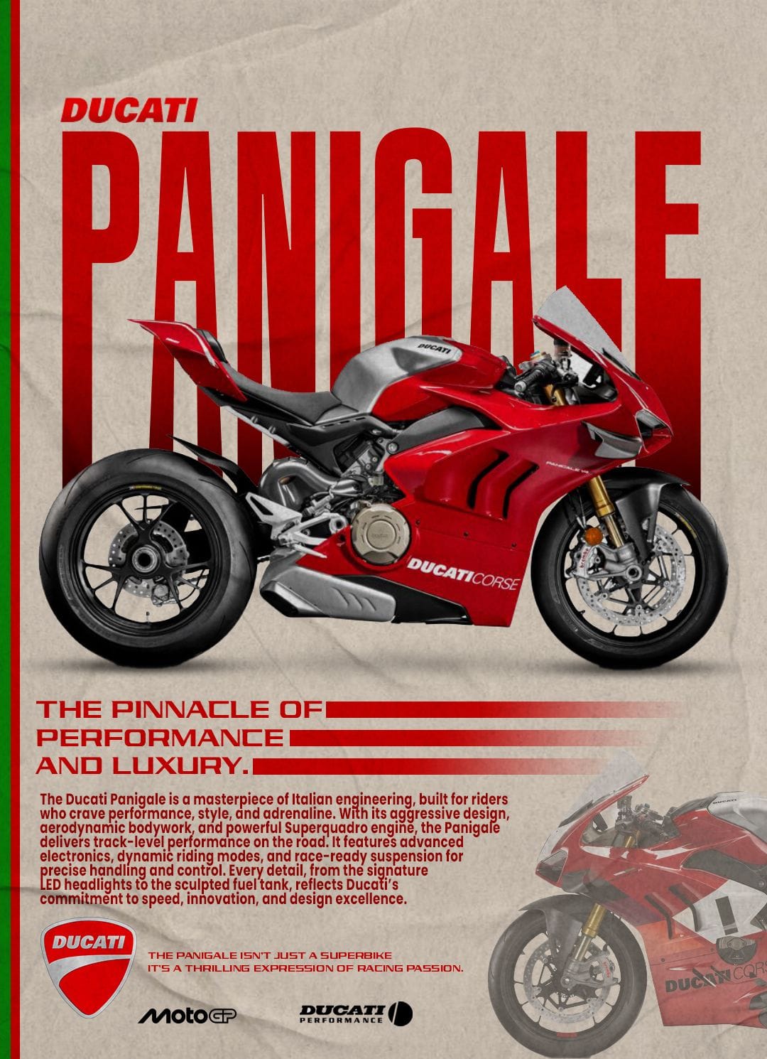 Ducati panigale poster design