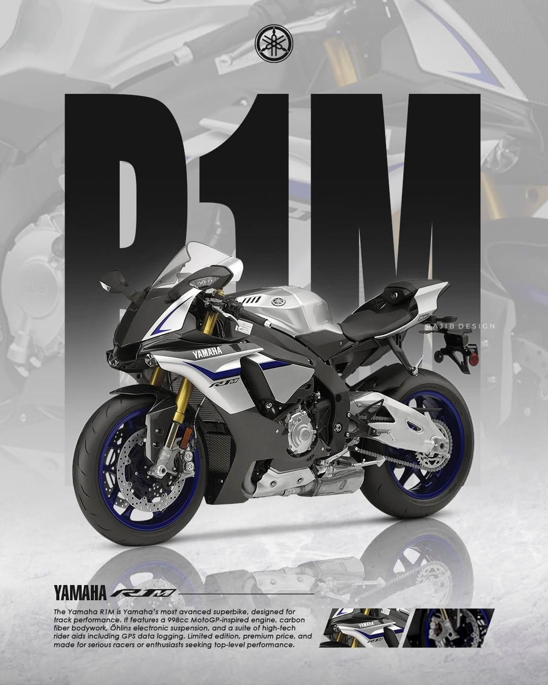 Yamaha R1M poster