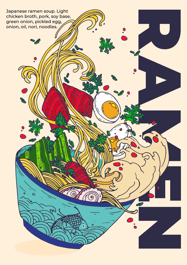 Japanese Ramen Poster Print