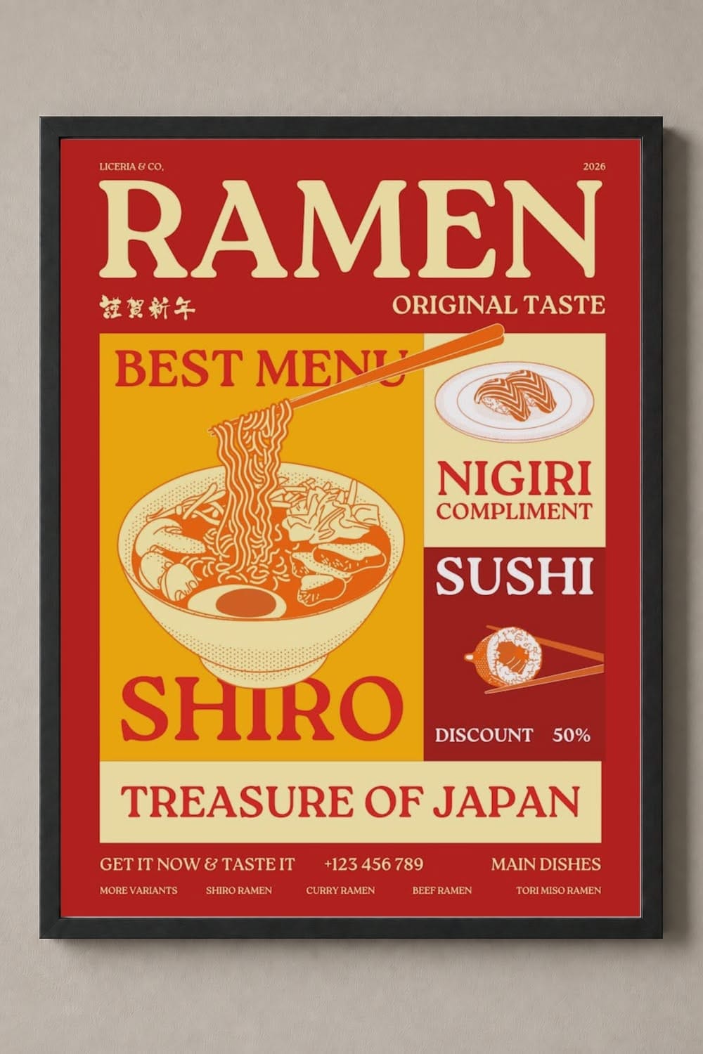 Wall Art Print – Ramen 1