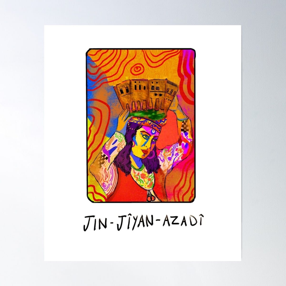 Jin Jiyan Azadi Art Poster