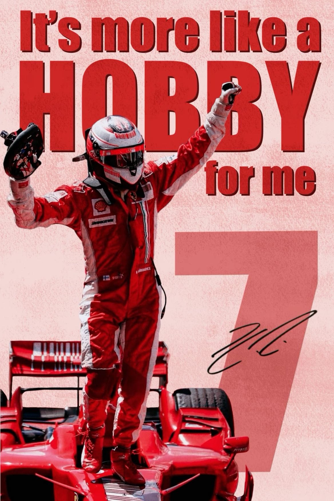 Kimi Raikonnen Poster with Quote