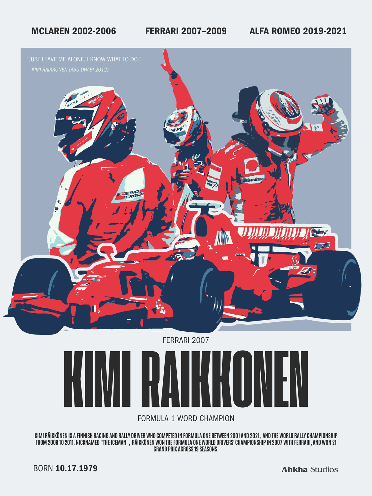 Kimi Raikkonen Poster