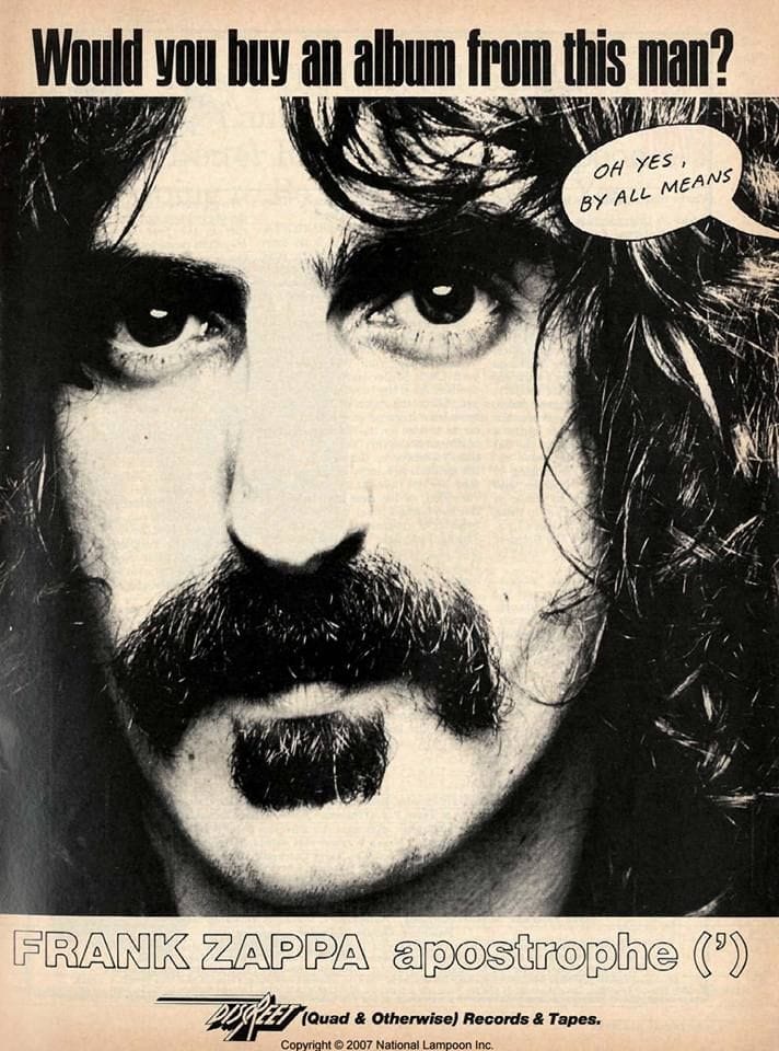Frank Zappa poster