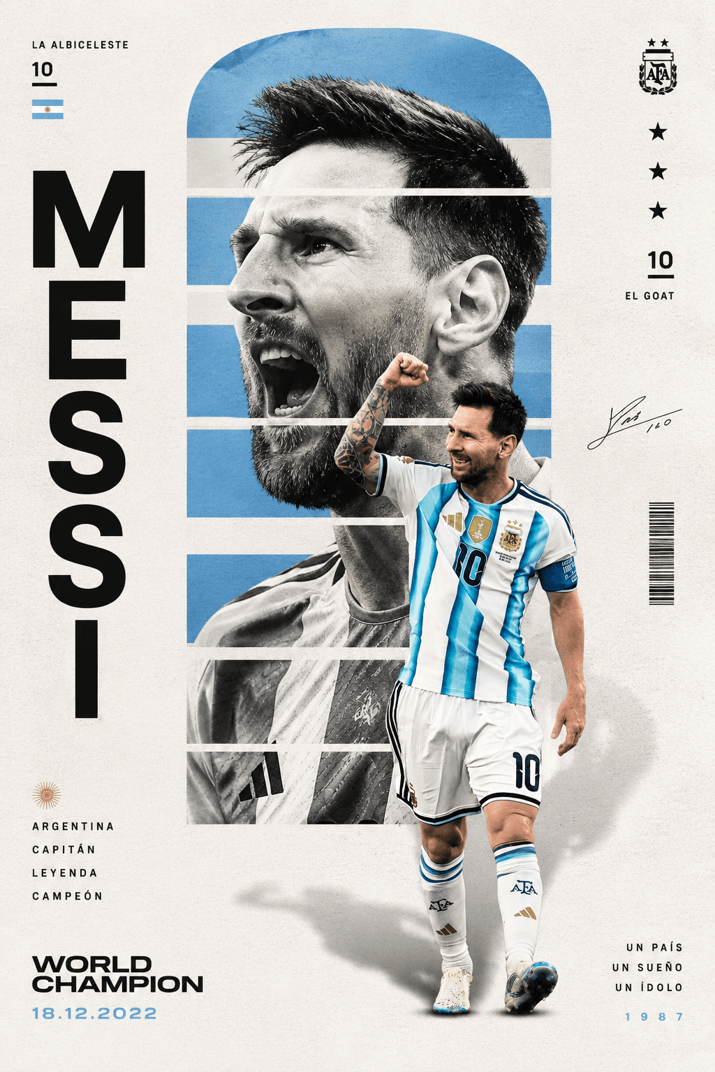 Lionel Messi — World Champion & Football Legend 🏆🐐