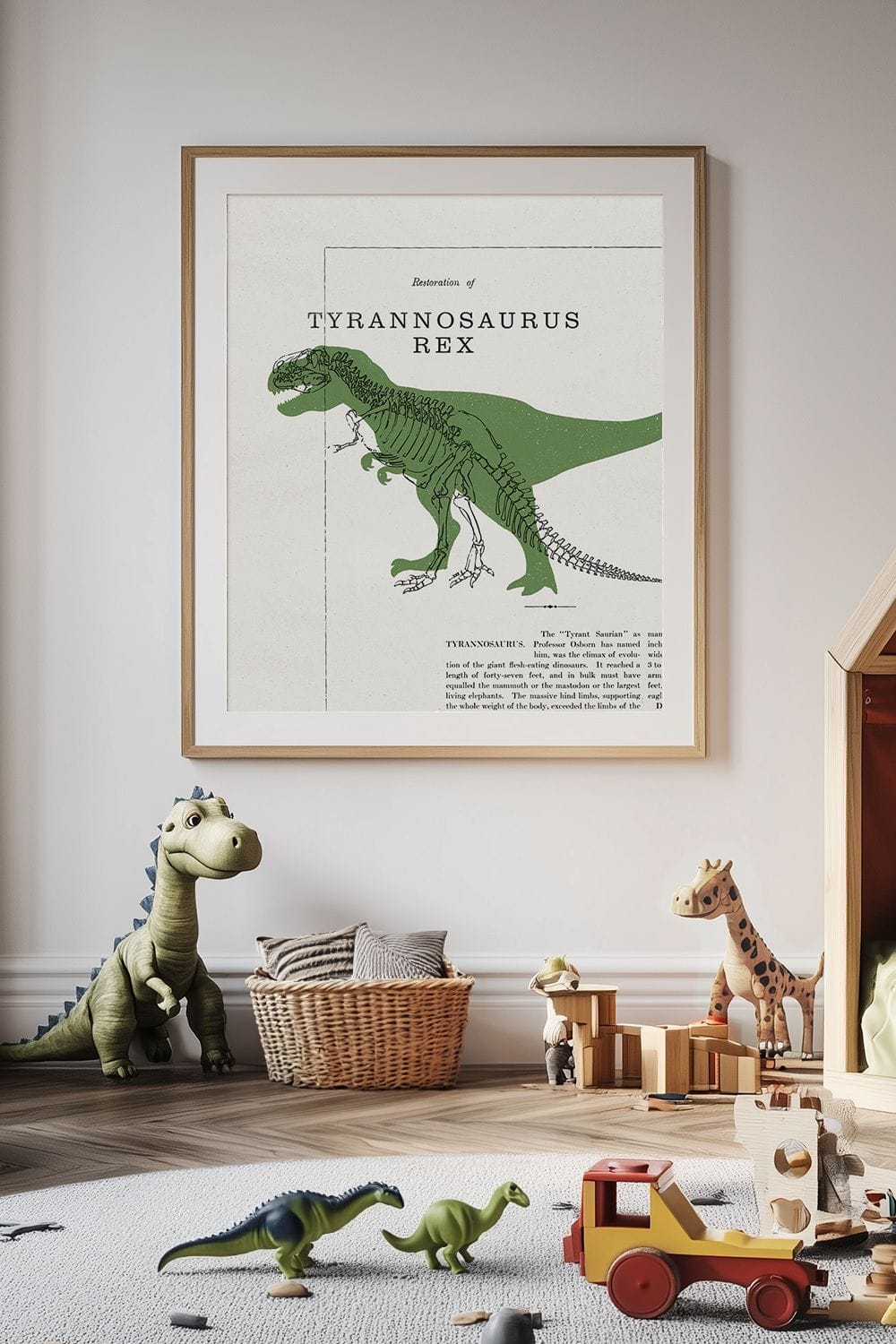T-Rex Wall Art – Printable Dinosaur Decor for Kids’ Rooms