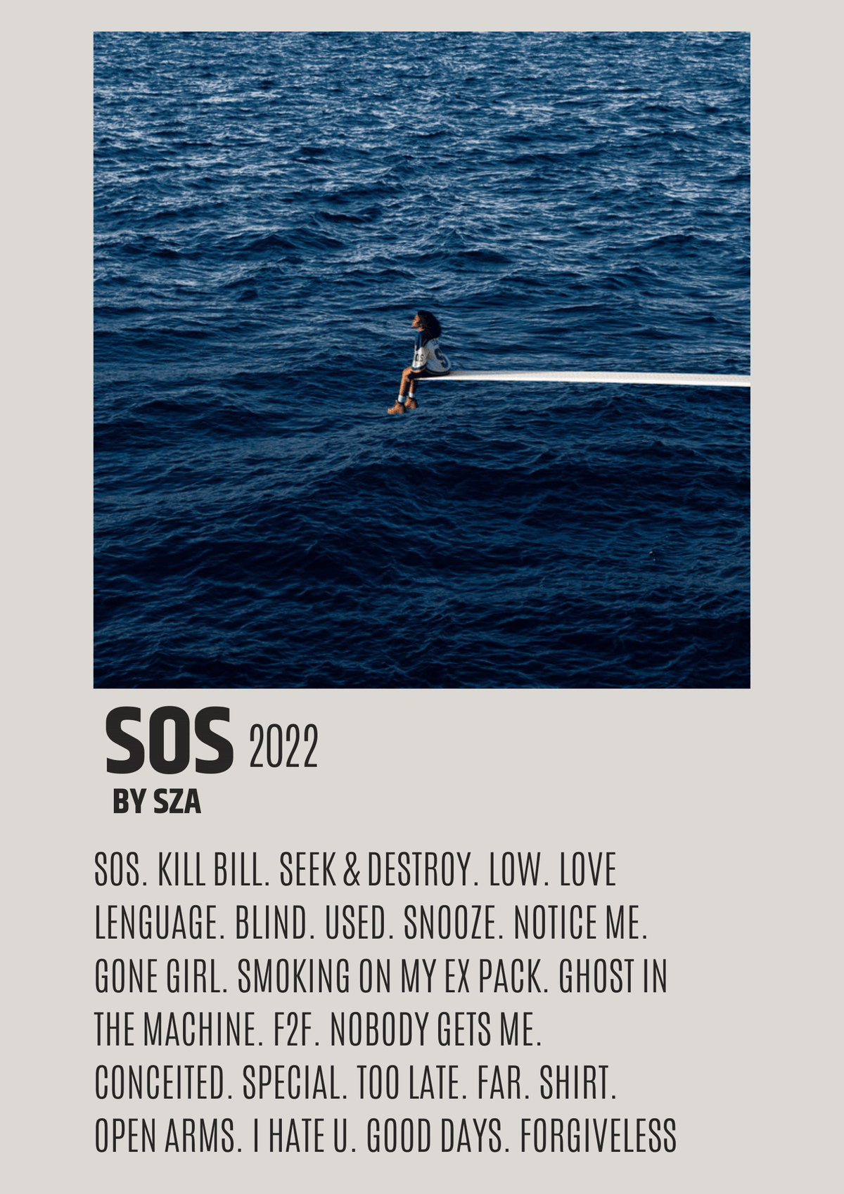 SOS ALBUM POSTER