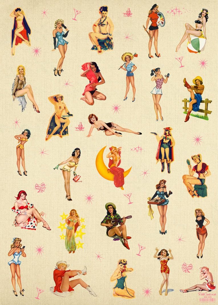 Pin up girl poster