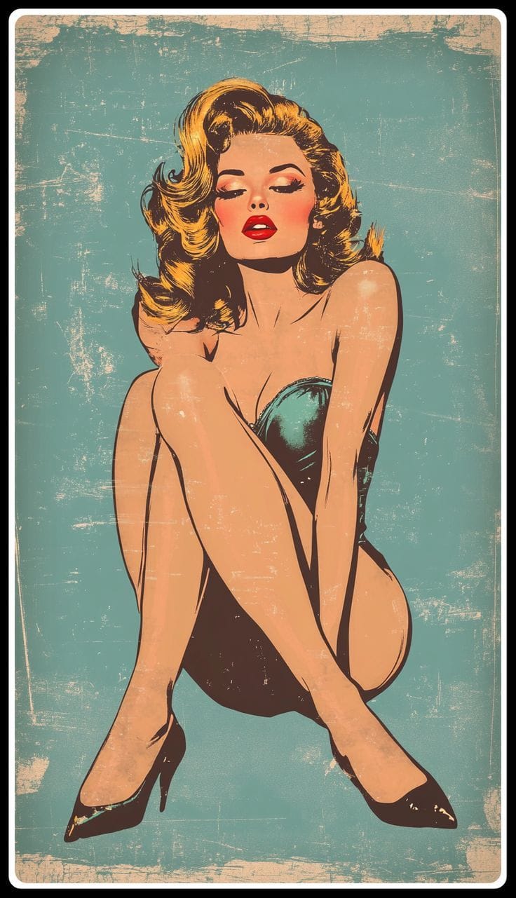 Pin up girl poster
