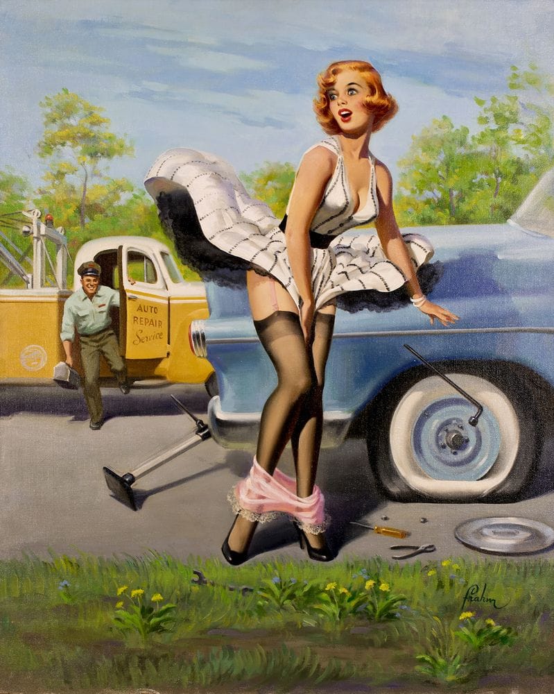 Pin up girl poster