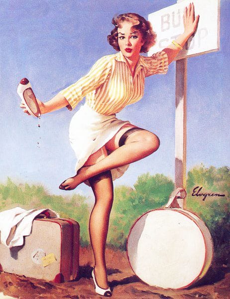 Pin up girl poster