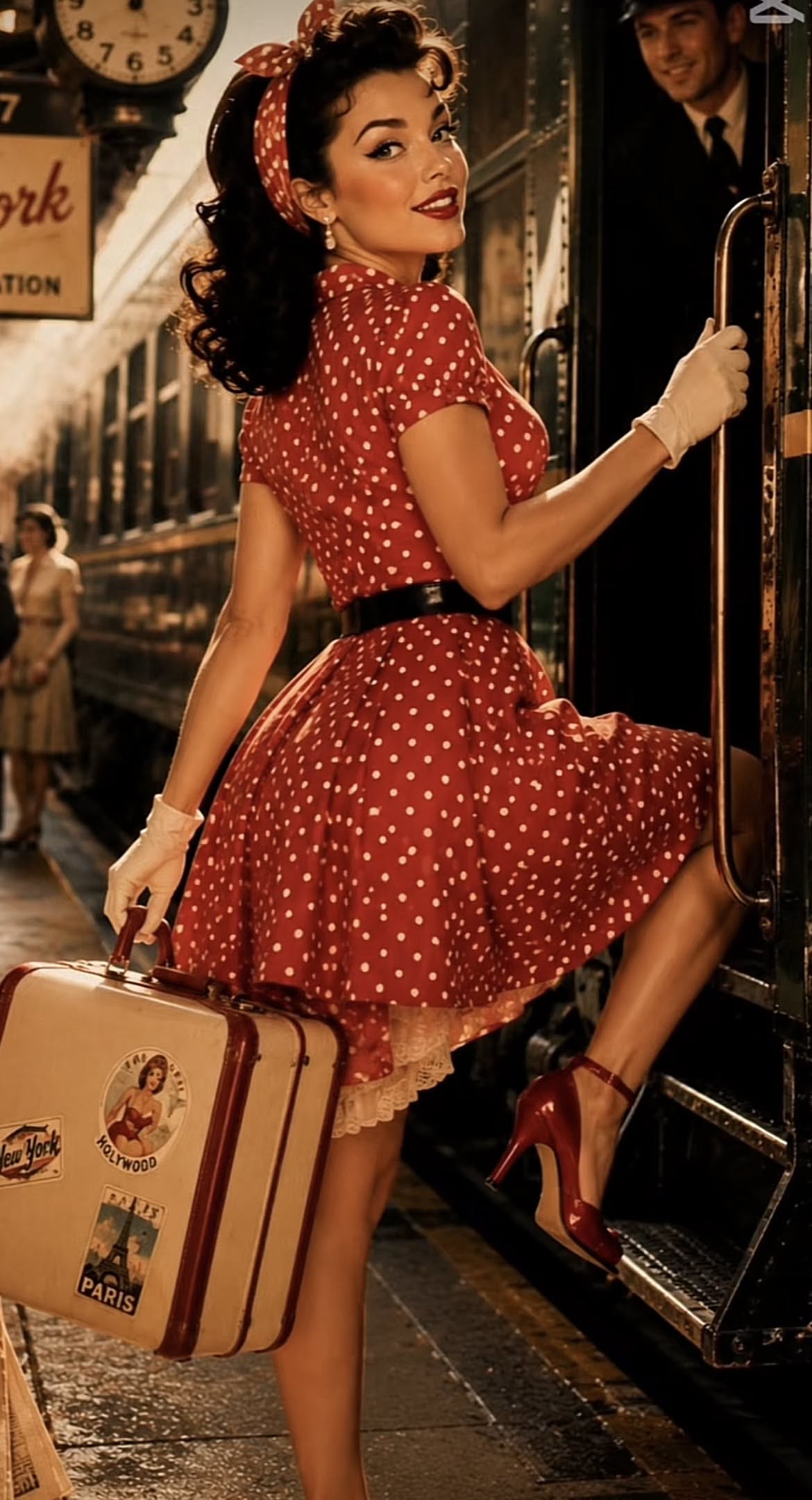 Ilustrata vintage - Femeia