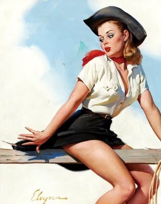 Pin up girl poster