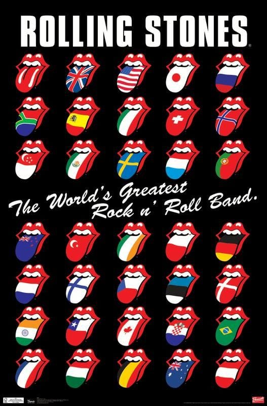 Rolling Stones - Grid Wall Poster, 22.375" x 34" - Walmart.com
