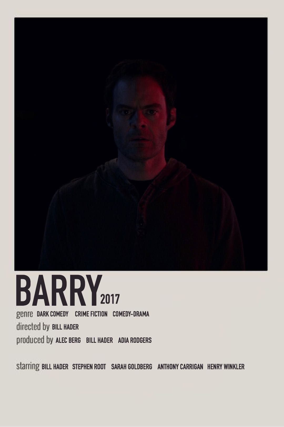 BARRY POLAROID TV SHOW POSTER