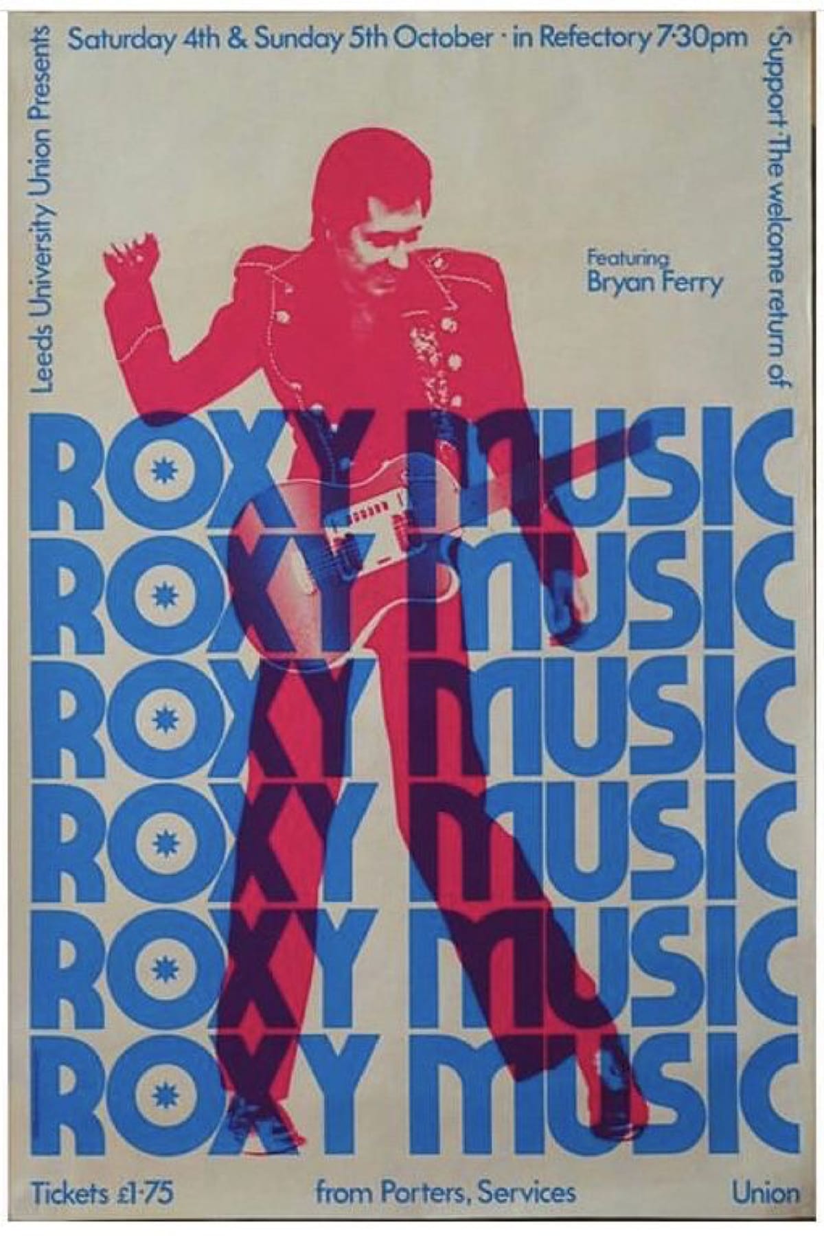 Roxy Music – Block Typography