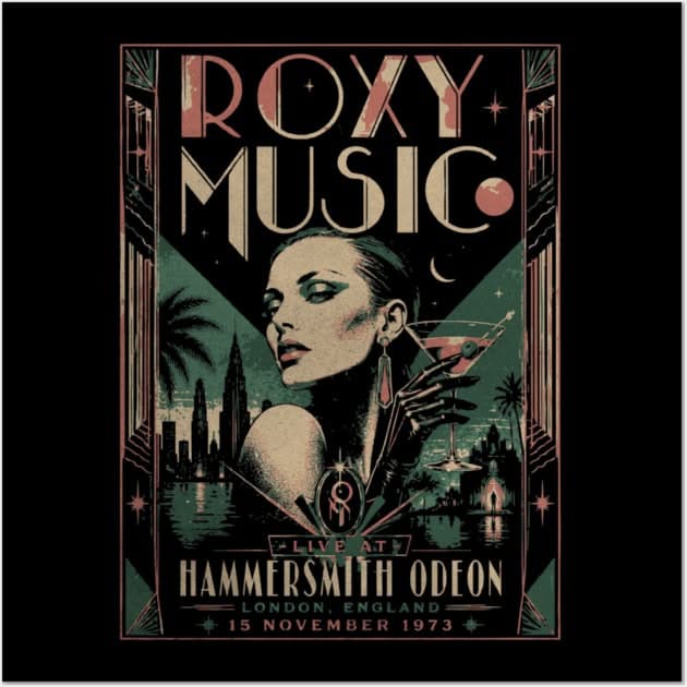Just A Girl Roxy Music Vintage Poster