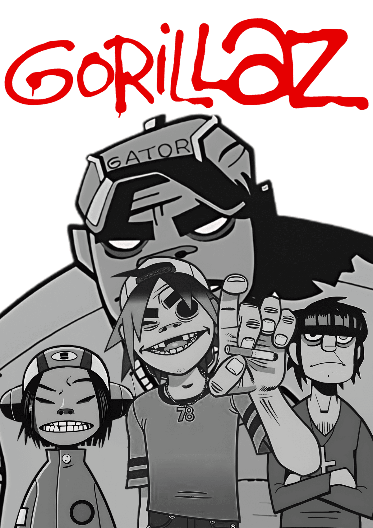 Gorillaz poster made by me :v