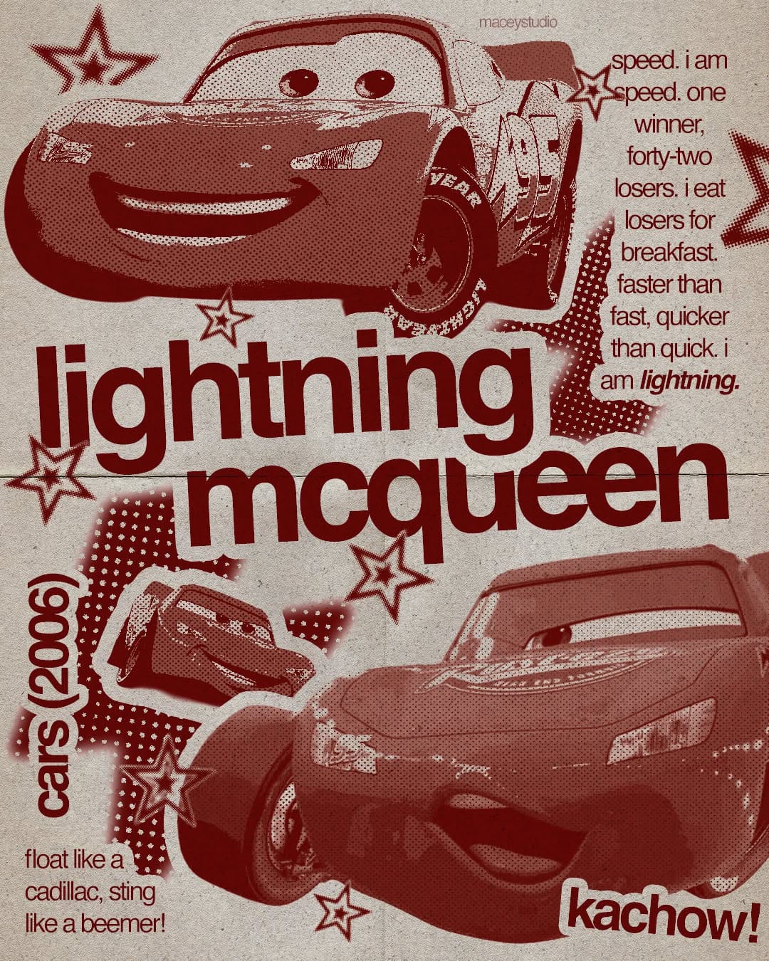 LIGHTNING MCQUEEN POSTER