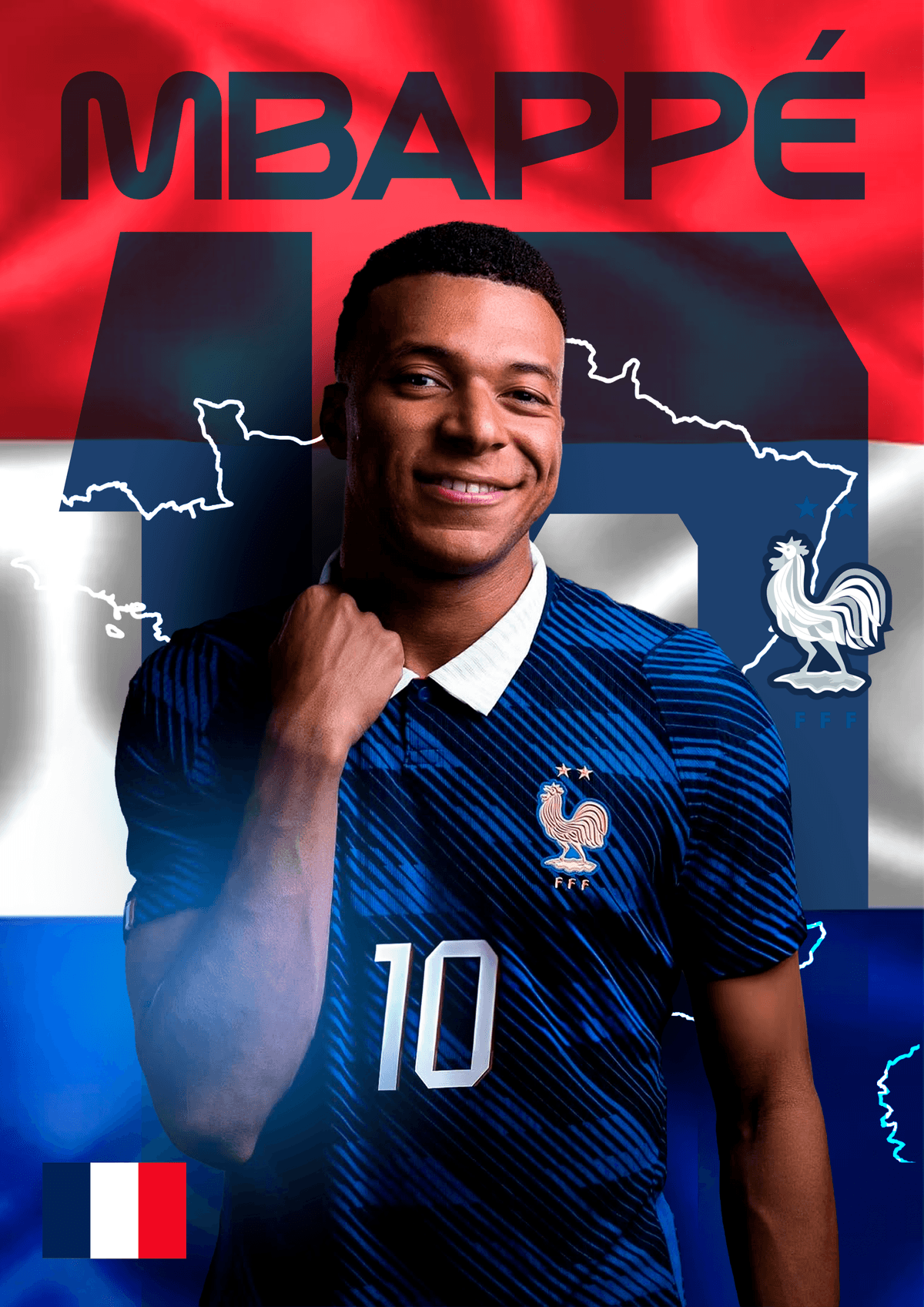 Kylian Mbappé Editorial Poster Design | FIFA World Cup 2026