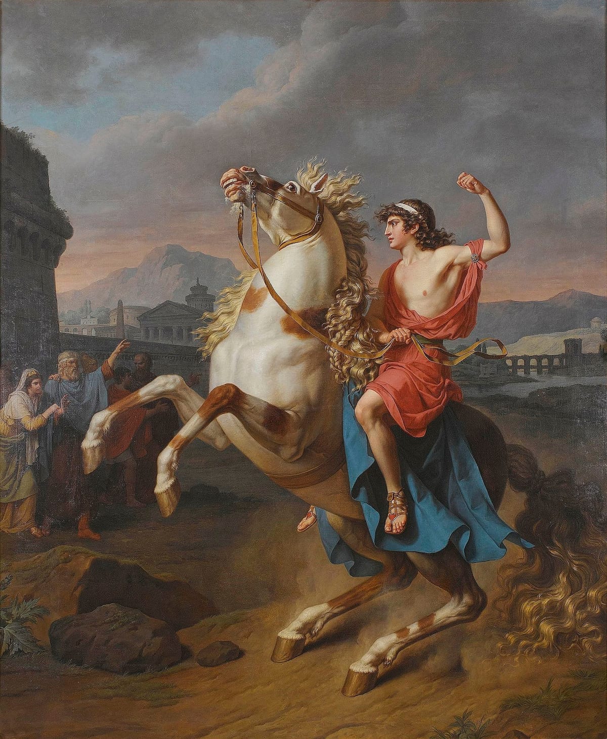 Alexandre taming Bucephalus