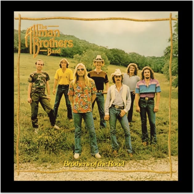 The Allman Brothers Band Brothers Of The Road 1981 Poster
