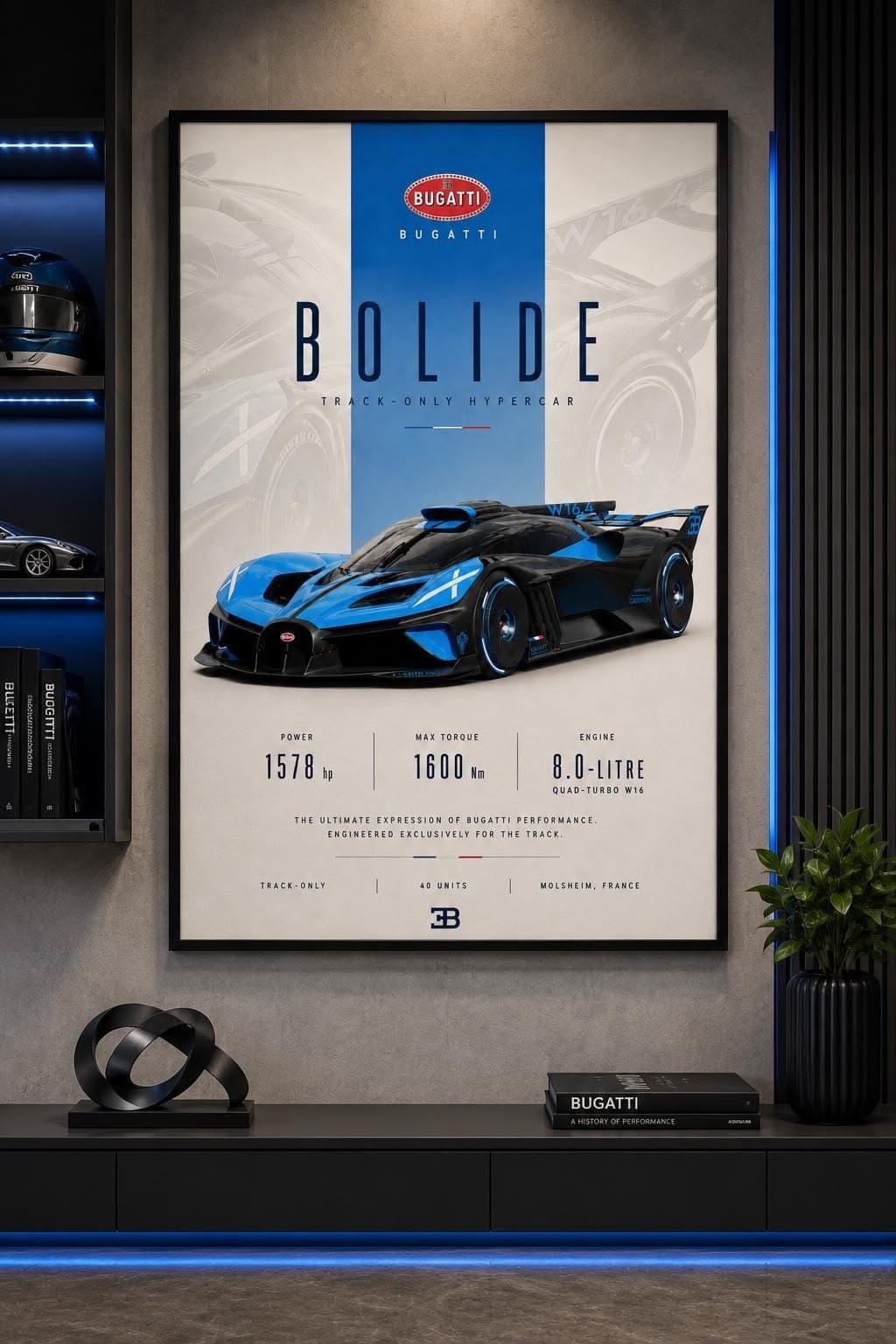Bugatti Bolide | Wall Art | Car Photography