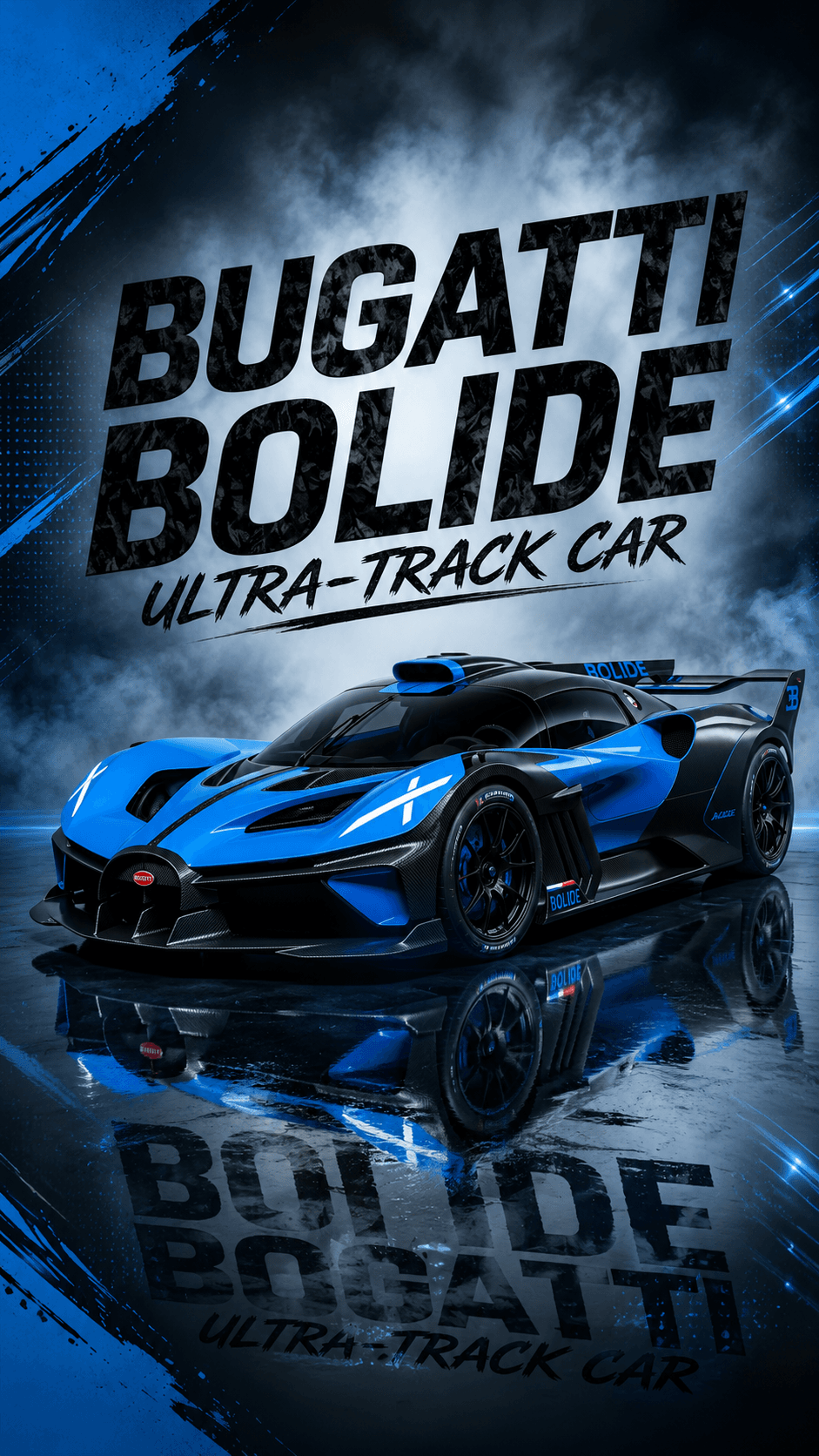 Ultimate Bugatti Bolide Hypercar Design (4K Poster)