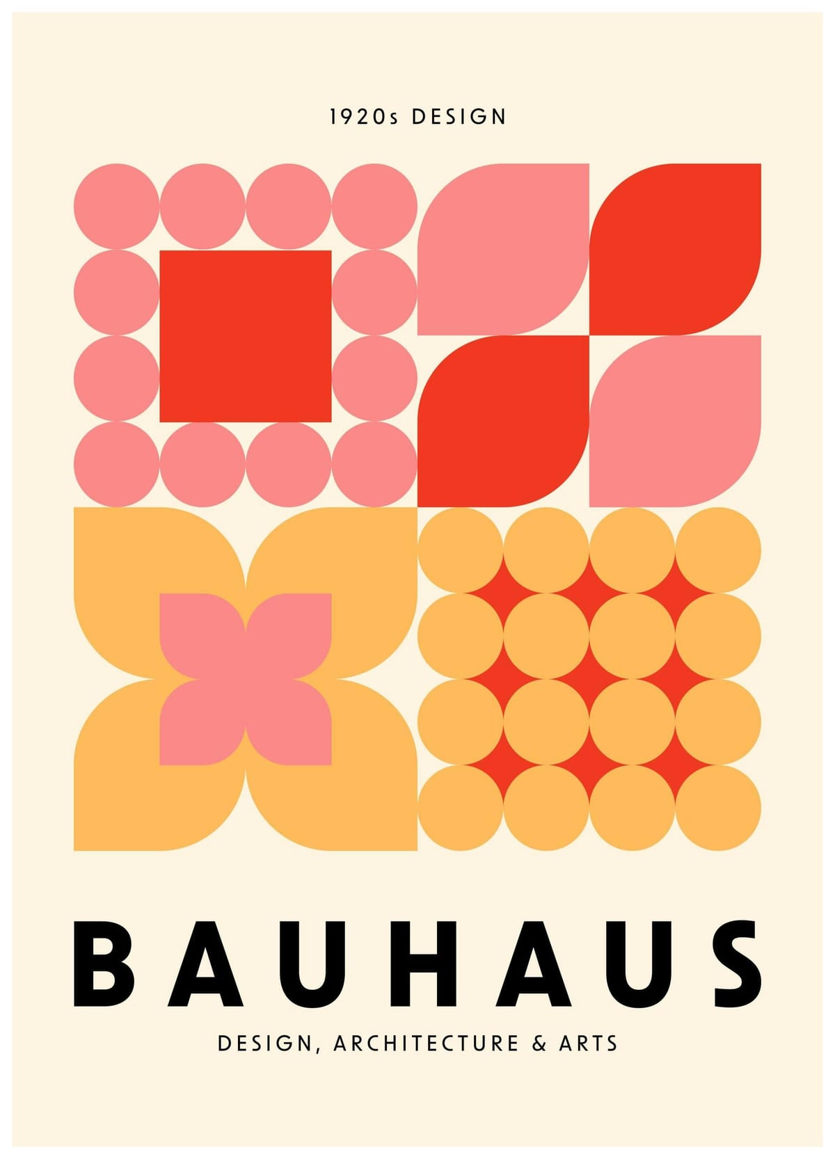 Prints - Bauhaus Graphic Poster (20" x 28" in)