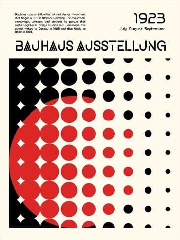 Giclee Print: Bauhaus Ausstellung by Retrodrome : 12x9in