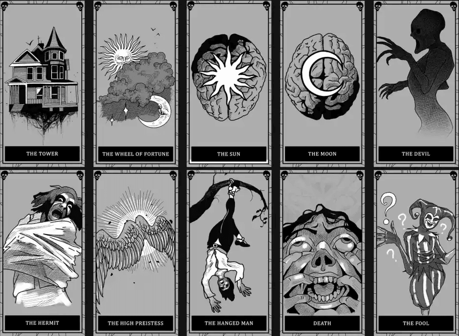 all tarot cards phasmophobia