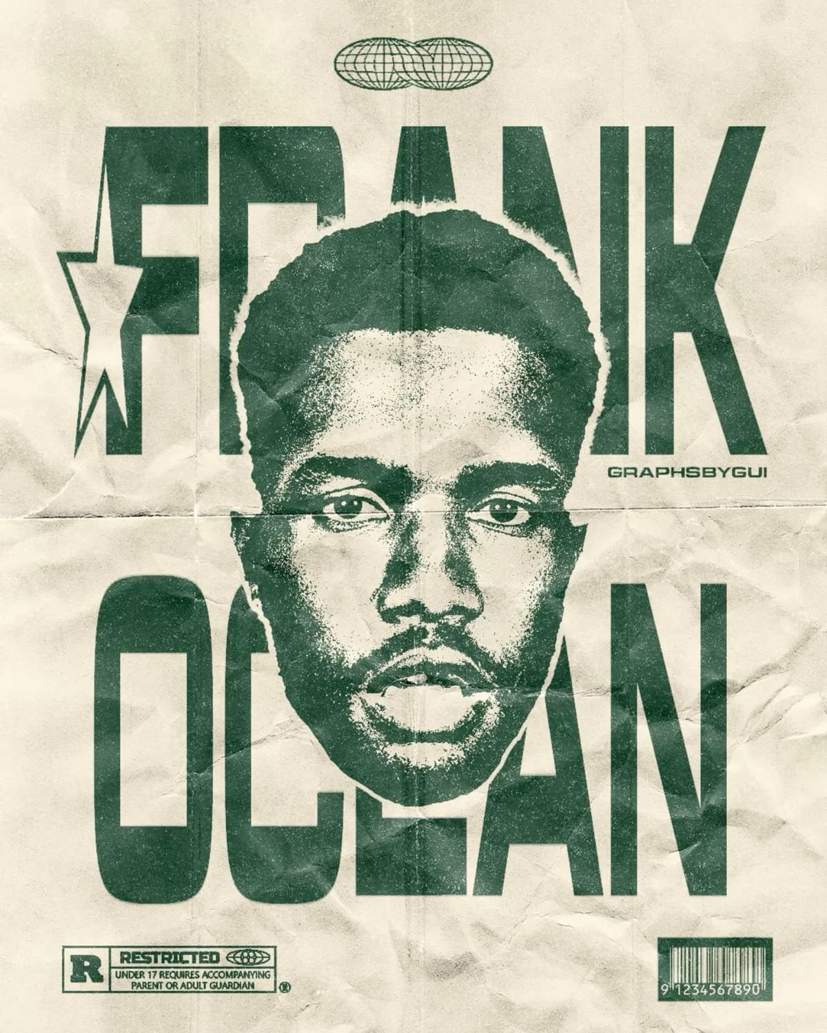 Frank Ocean Graphic Poster