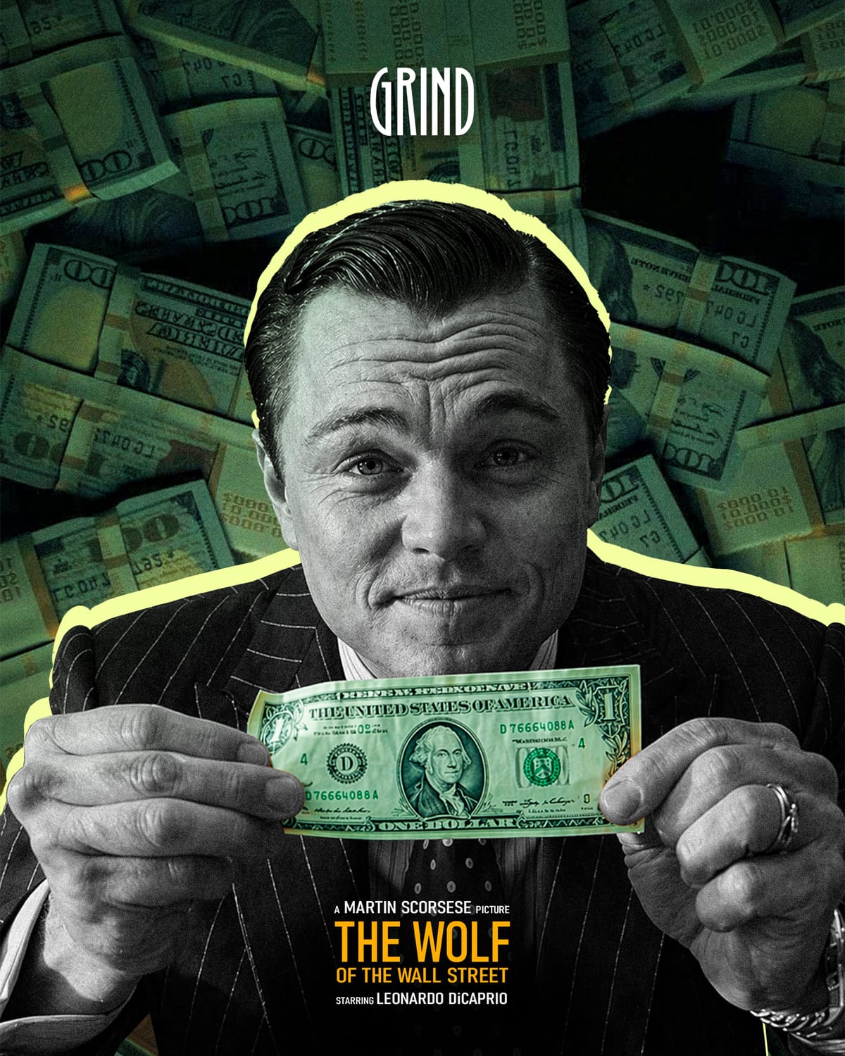 Wolf Mindset: Grind Till You Own Wall Street 💸 | Cinematic Poster Design