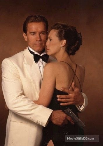 Arnold Schwarzenegger & Jamie Lee Curtis from True Lies, 1994.