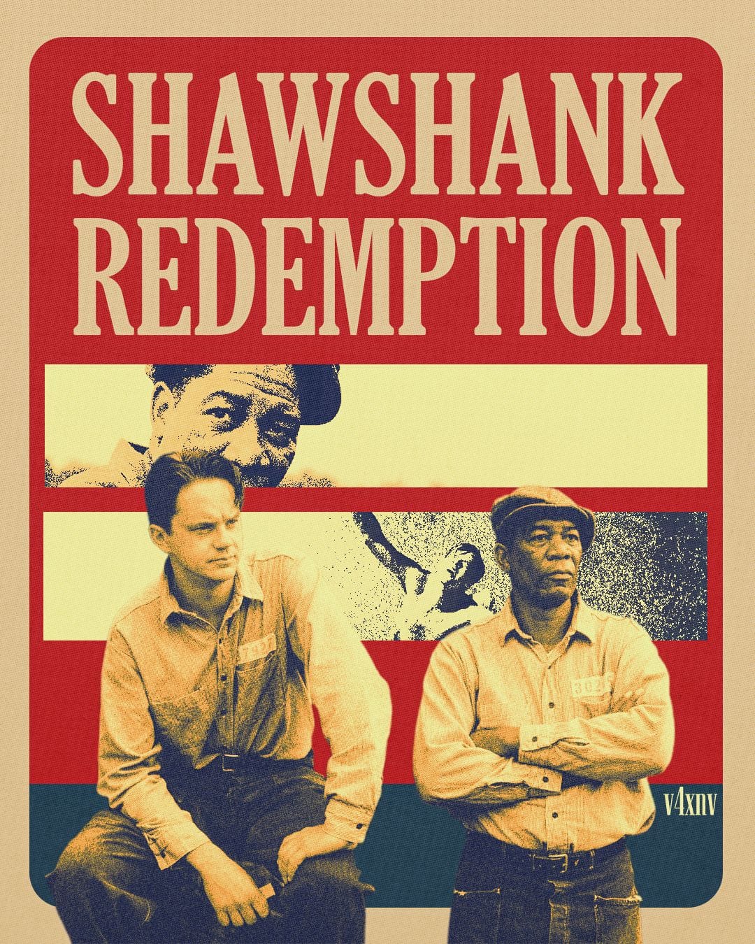 SHAWSHANK REDEMPTION retro poster