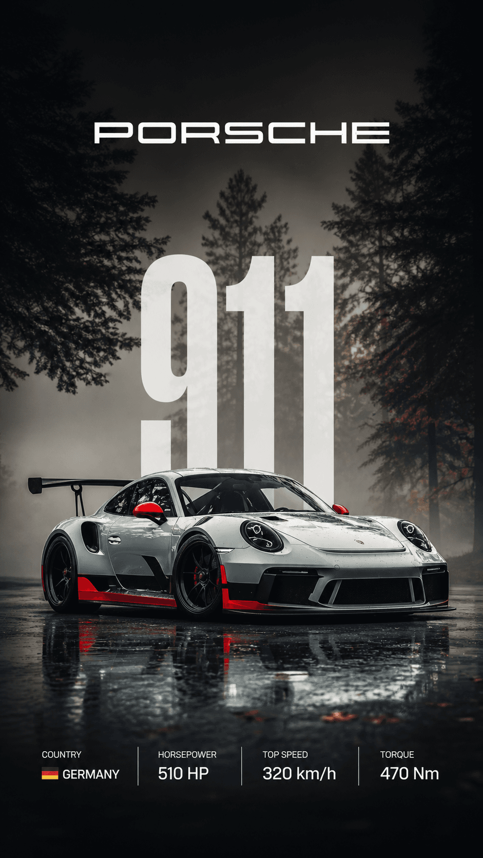 Porsche 911 GT3 RS poster