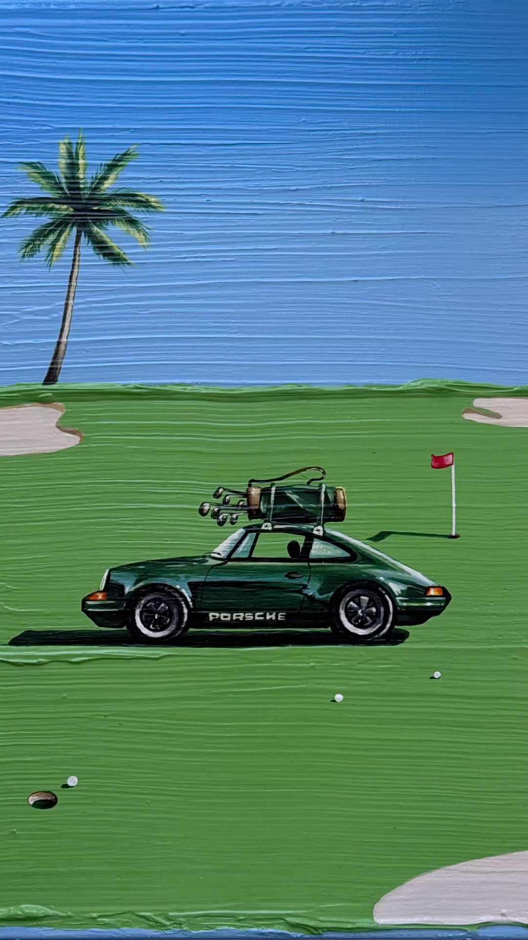 Porsche 911 play golf