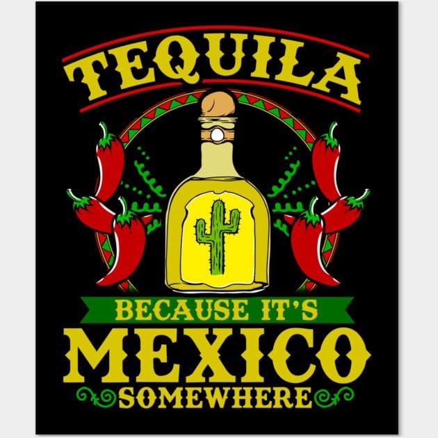 Tequila Because It's Mexico Somewhere Poster