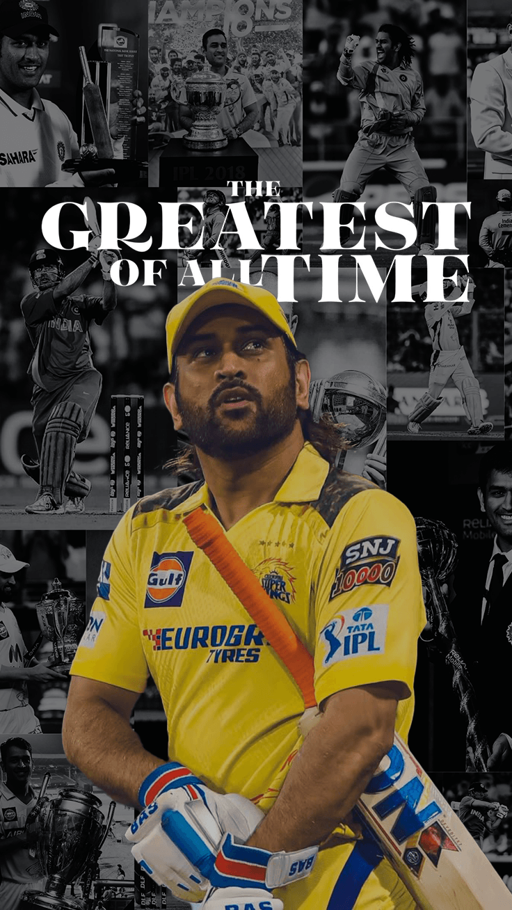 Dhoni GOAT Wallpaper