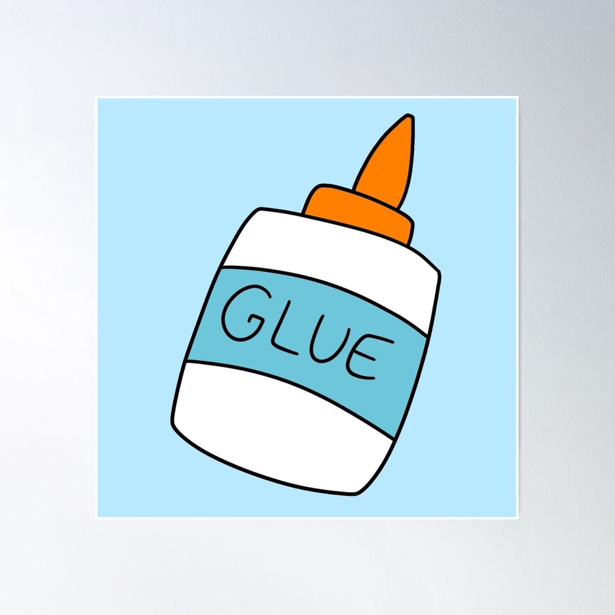 Glue Bottle Poster