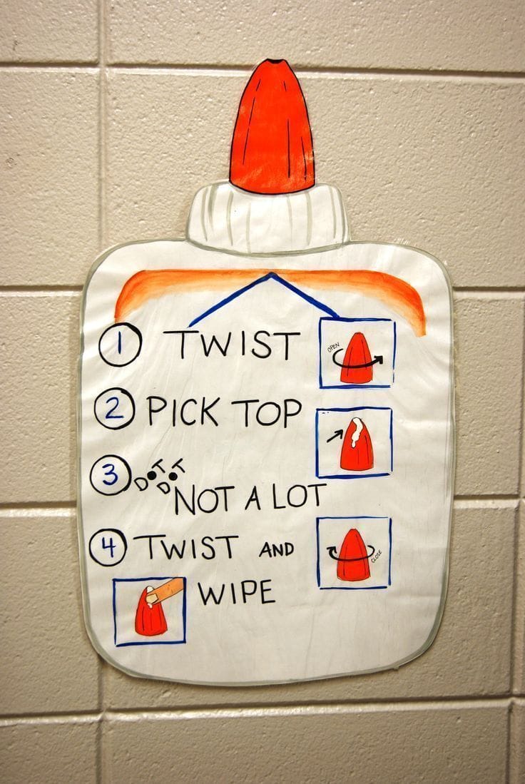 Glue poster