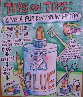 Glue poster