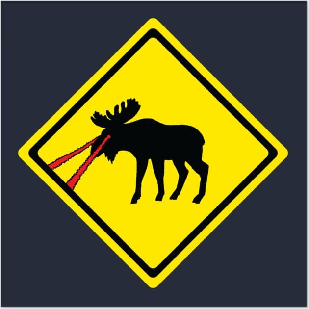 Laser Moose Poster