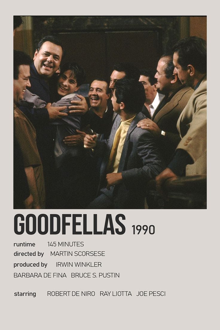 Goodfellas Minimalist Movie Polaroid Poster
