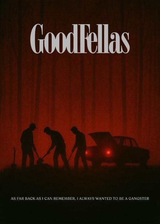 Goodfellas Burial Scene Poster - Enea Kelo
