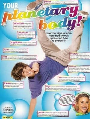 JUSTIN BIEBER PINUP POSTER