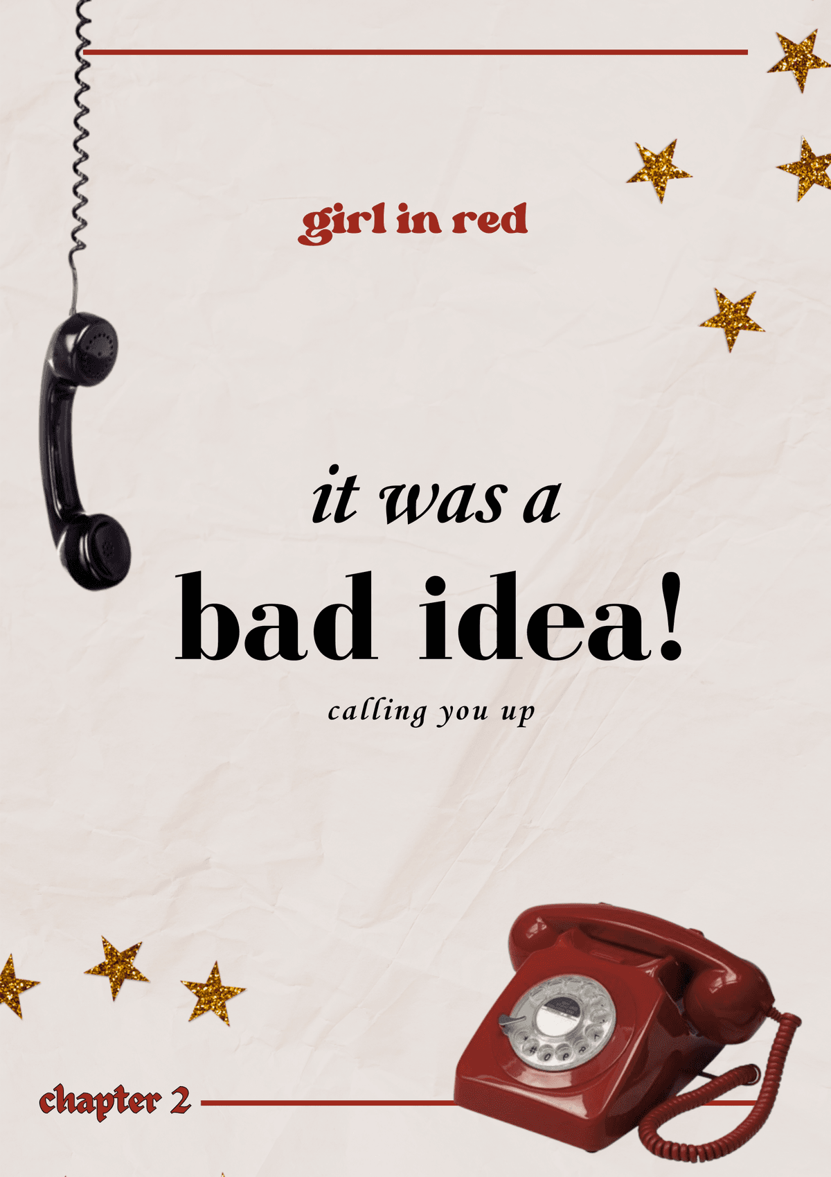 bad idea girl in red poster
