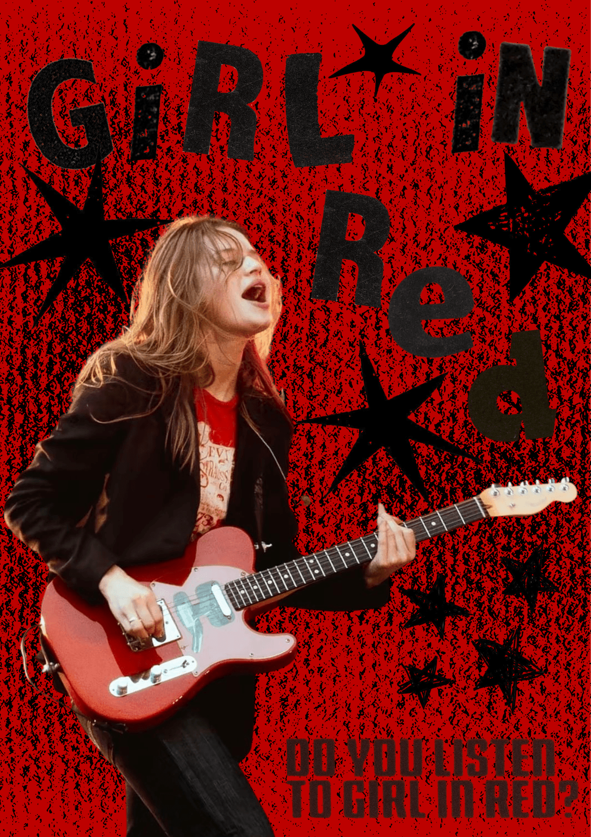 girl in red poster
